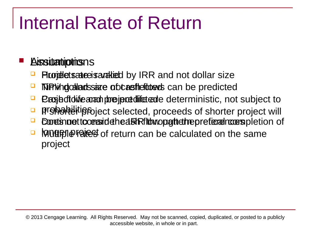 © 2013 Cengage Learning. All Rights Reserved. May - slide 29 of 42