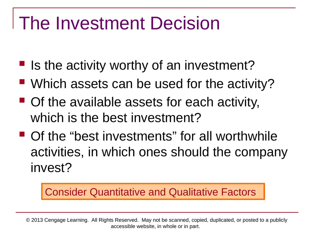 © 2013 Cengage Learning. All Rights Reserved. May - slide 31 of 42