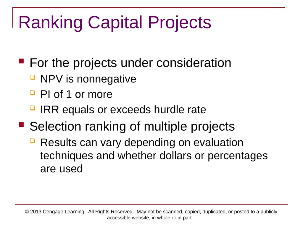 © 2013 Cengage Learning. All Rights Reserved. May - slide 33 of 42