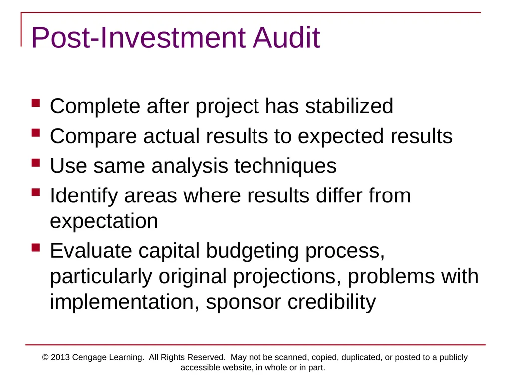© 2013 Cengage Learning. All Rights Reserved. May - slide 38 of 42