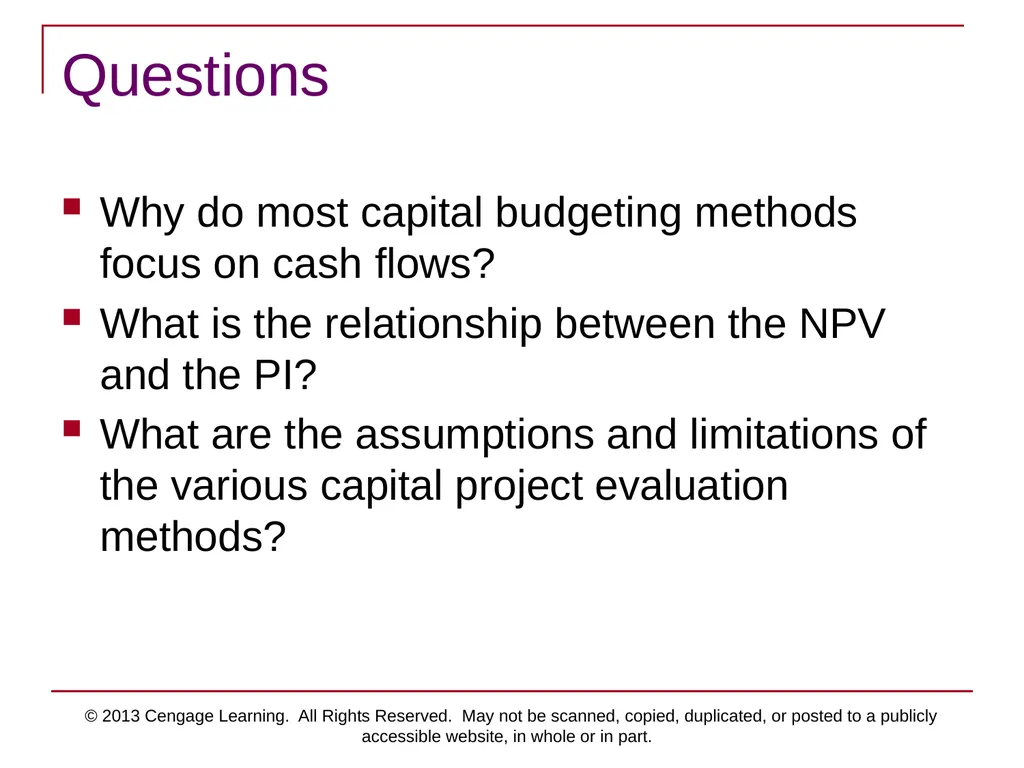 © 2013 Cengage Learning. All Rights Reserved. May - slide 41 of 42
