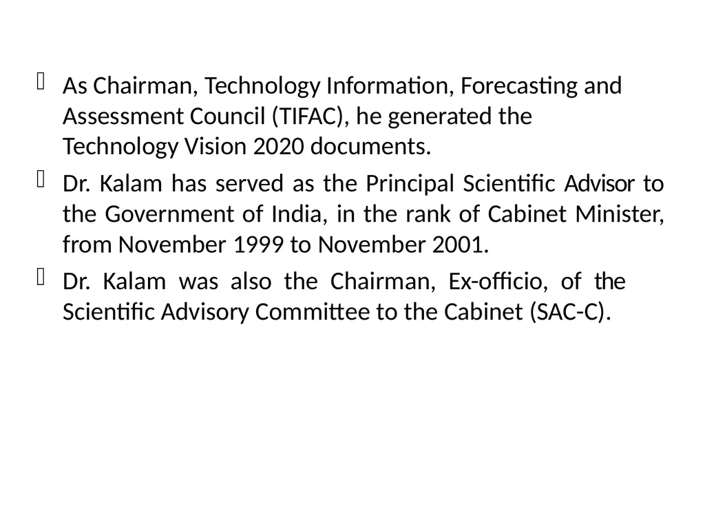 The Missile Man Dr.A.P.J.Abdul Kalam Prepared By: - slide 11 of 20
