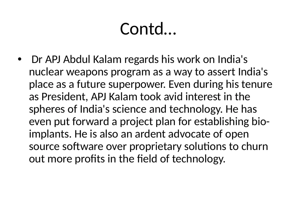 The Missile Man Dr.A.P.J.Abdul Kalam Prepared By: - slide 14 of 20