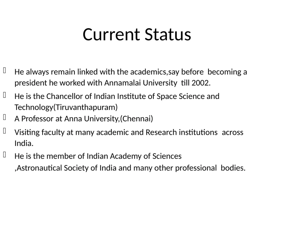 The Missile Man Dr.A.P.J.Abdul Kalam Prepared By: - slide 18 of 20