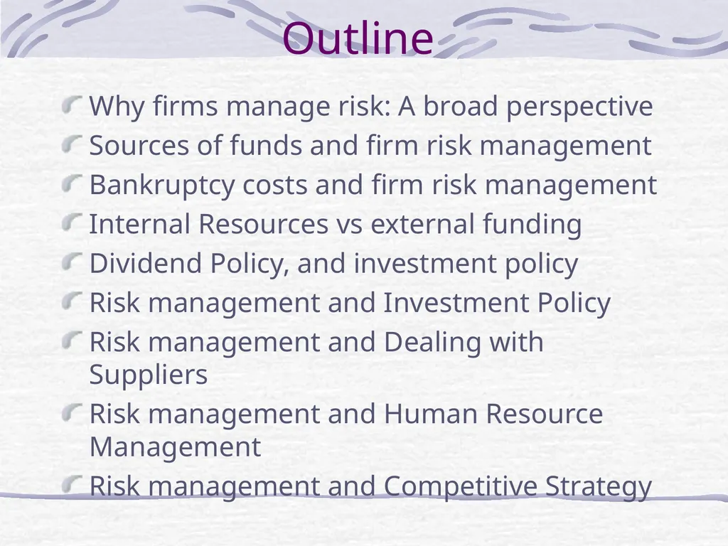 Financial Risk Management and Strategy P.V. - slide 2 of 31