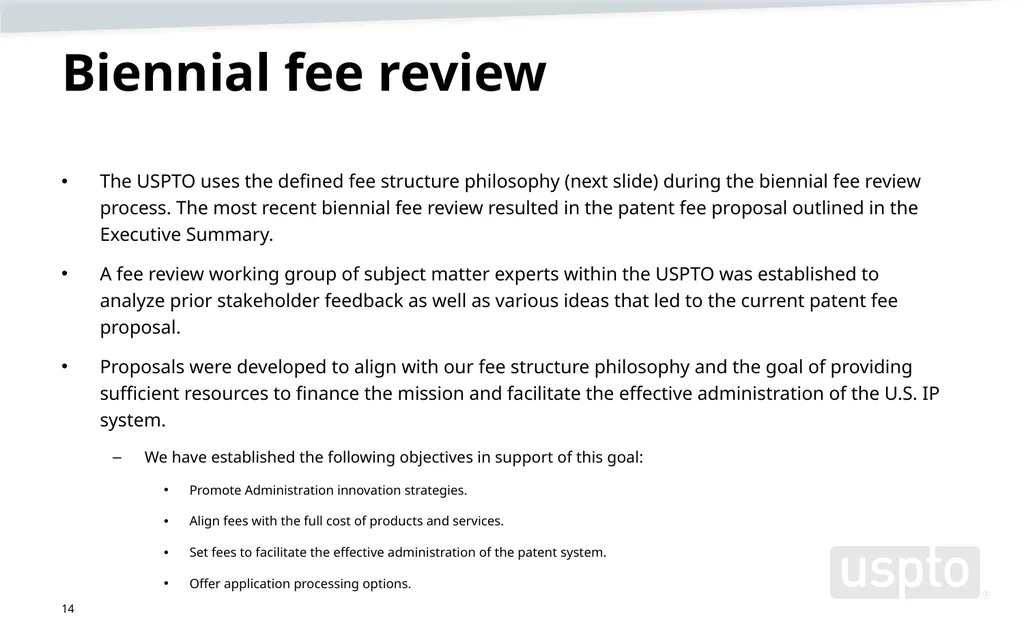 Trademark fee proposal Background information June - slide 14 of 52