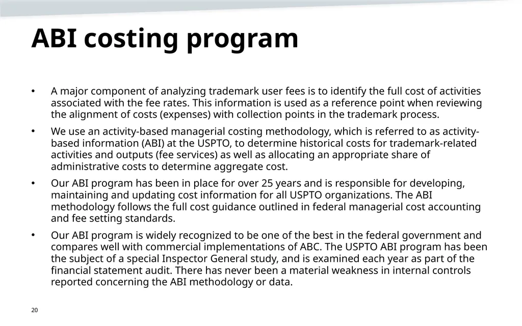 Trademark fee proposal Background information June - slide 20 of 52
