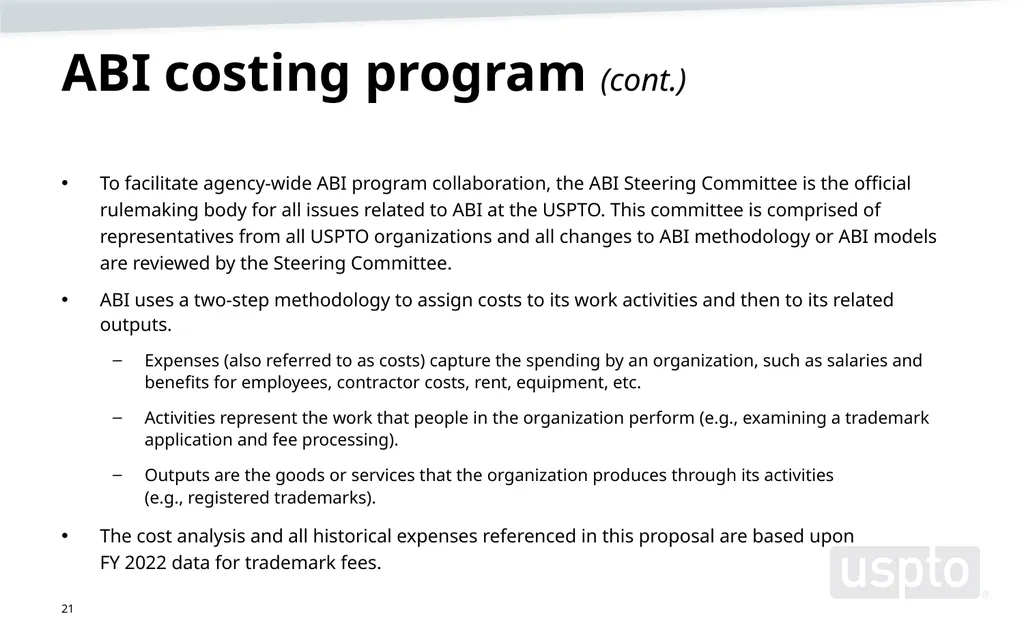 Trademark fee proposal Background information June - slide 21 of 52