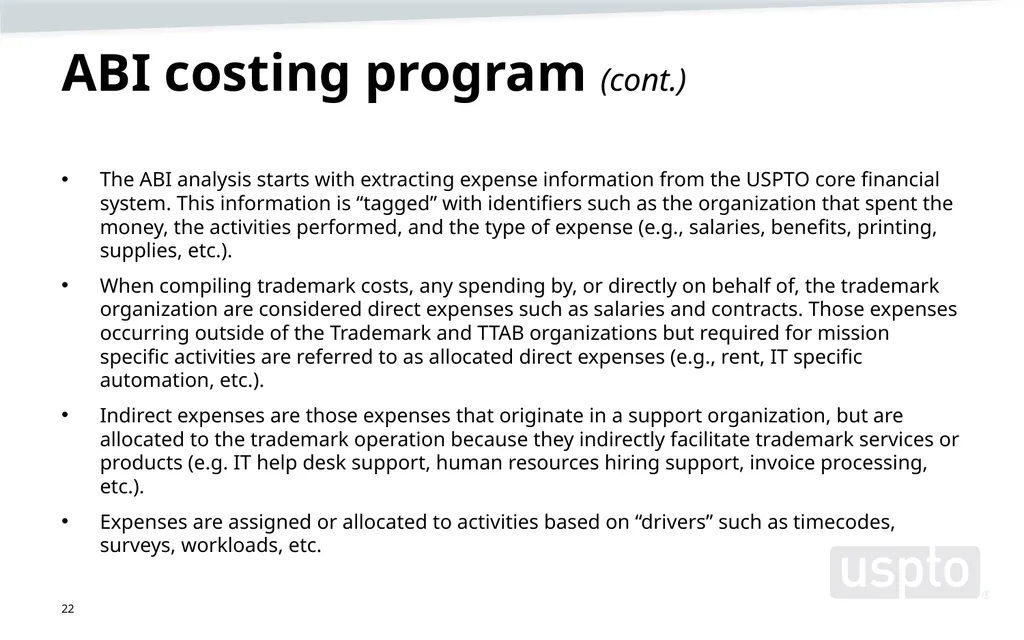 Trademark fee proposal Background information June - slide 22 of 52