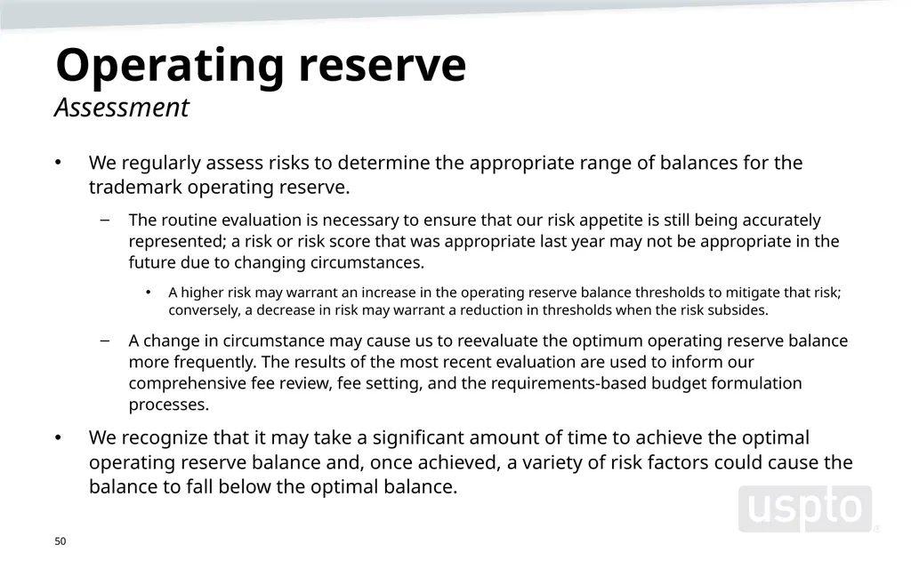 Trademark fee proposal Background information June - slide 50 of 52