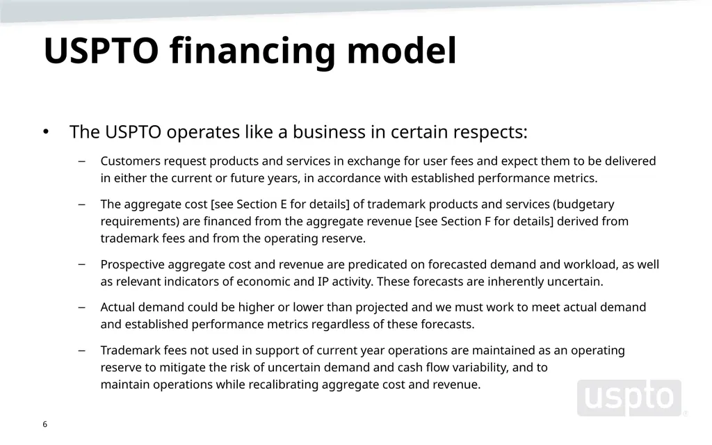 Trademark fee proposal Background information June - slide 6 of 52