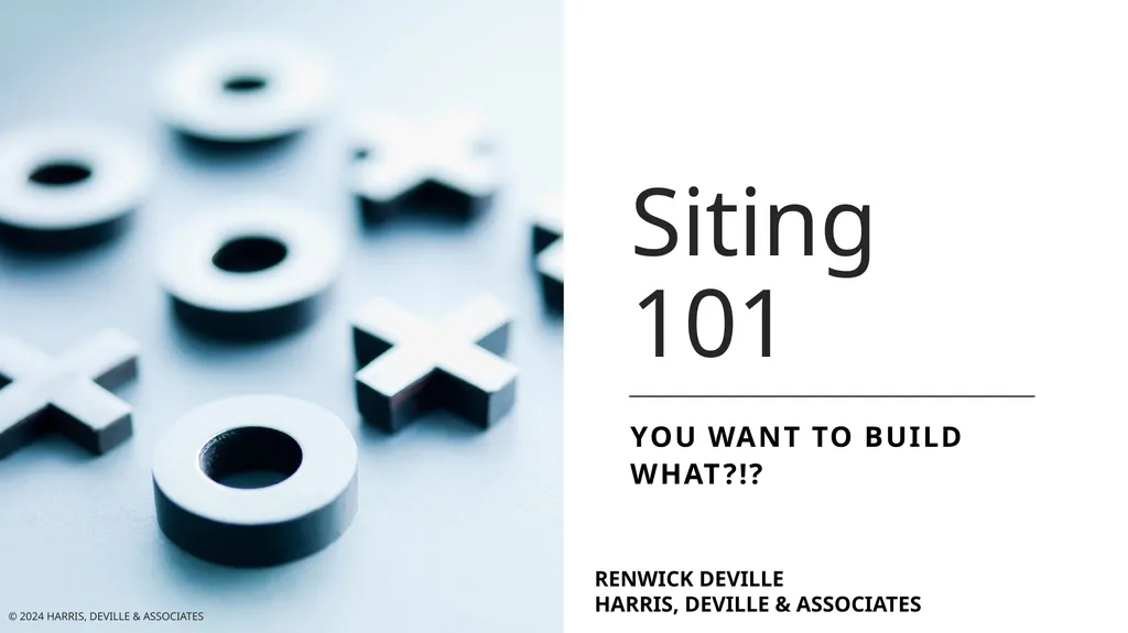 Siting 101 you want to build What?!? Renwick