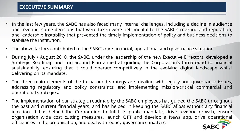SABC PRESENTATION TO SELECT COMMITTEE ON PUBLIC - slide 5 of 36