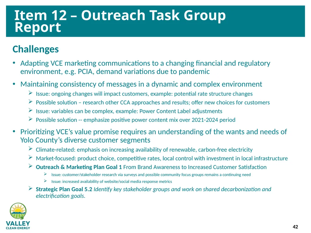 VCE Community Advisory Committee Meeting – - slide 42 of 45