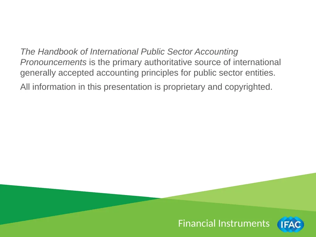 IMPLEMENTING IPSAS Financial Instruments – Hedging - slide 2 of 10