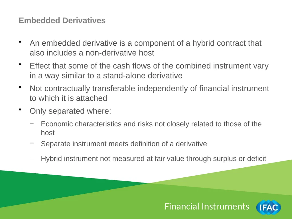 IMPLEMENTING IPSAS Financial Instruments – Hedging - slide 8 of 10