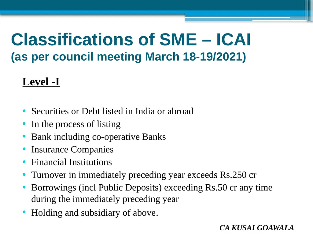 Presented by CA Kusai Goawala For Solapur Branch - slide 4 of 85