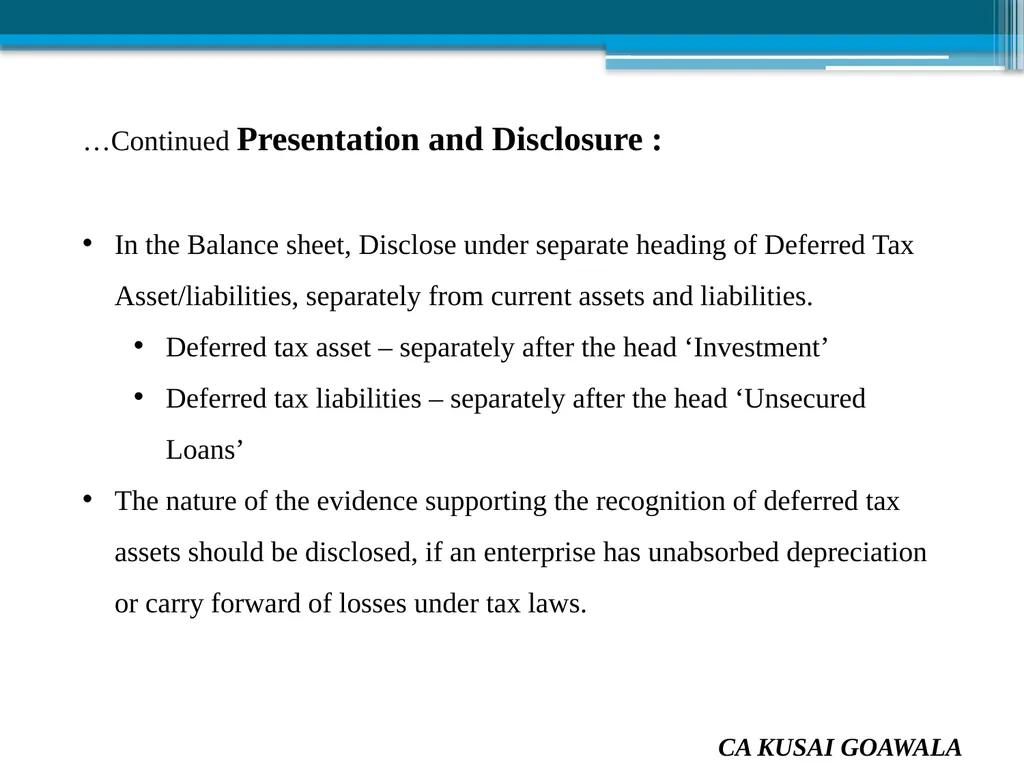 Presented by CA Kusai Goawala For Solapur Branch - slide 58 of 85
