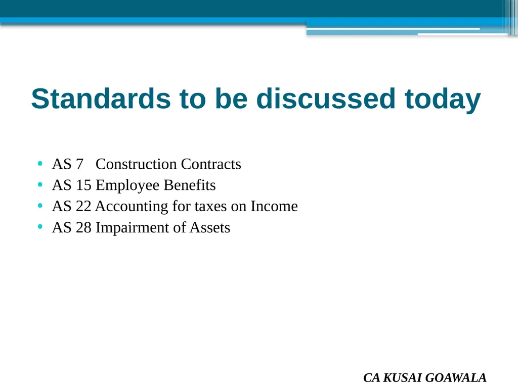 Presented by CA Kusai Goawala For Solapur Branch - slide 3 of 85
