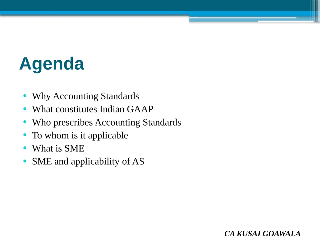 Presented by CA Kusai Goawala For Solapur Branch - slide 2 of 85