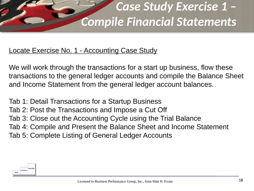 Finance for Non Financial Managers Matt H. Evans - slide 18 of 120