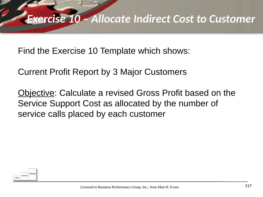 Finance for Non Financial Managers Matt H. Evans - slide 117 of 120