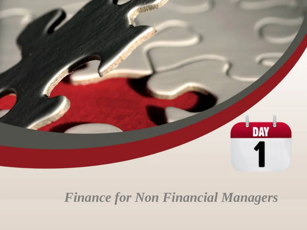 Finance for Non Financial Managers Matt H. Evans - slide 1 of 120