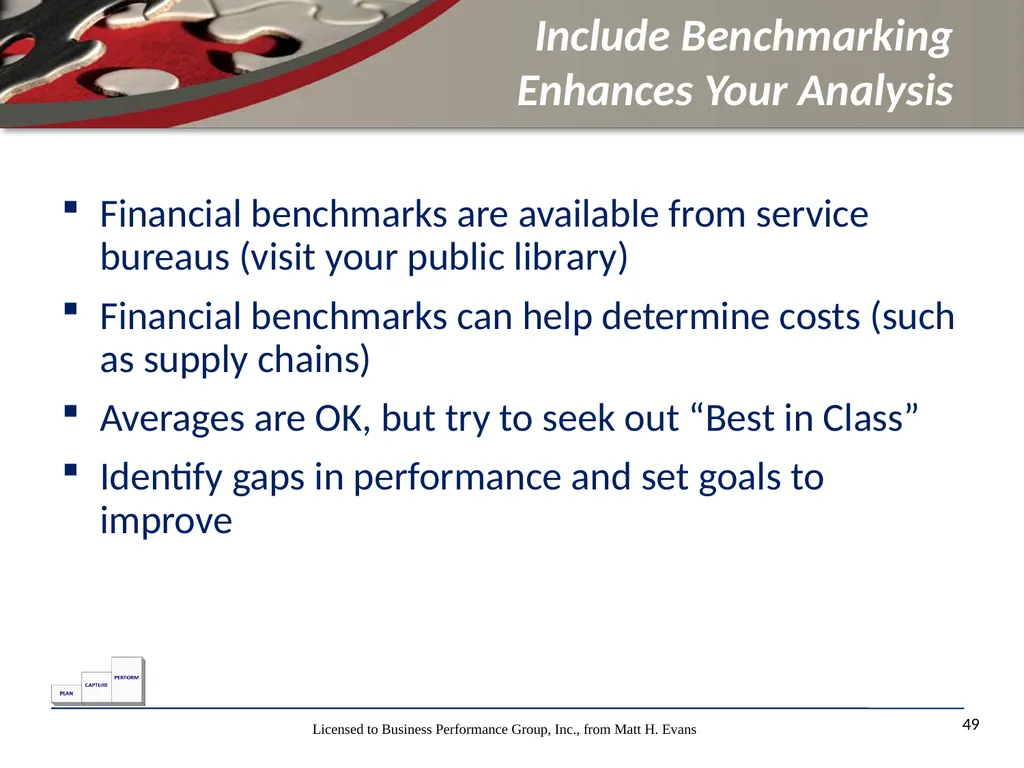 Finance for Non Financial Managers Matt H. Evans - slide 49 of 120