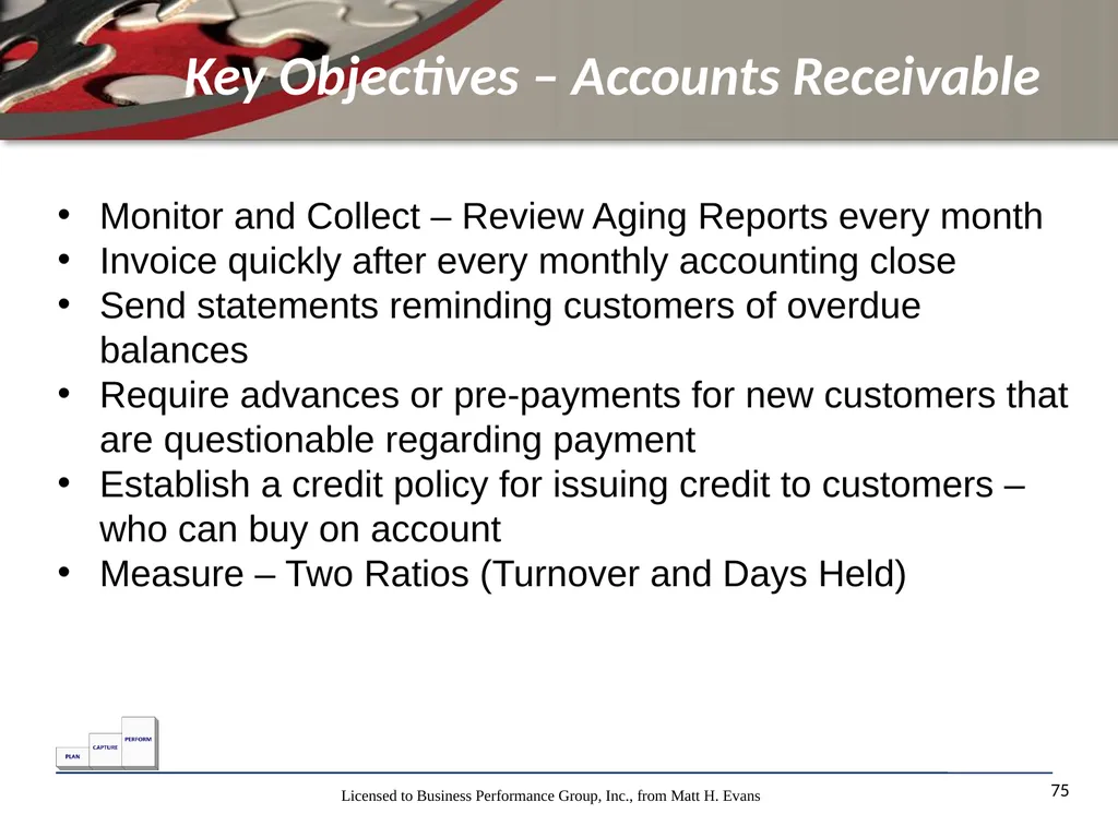 Finance for Non Financial Managers Matt H. Evans - slide 75 of 120