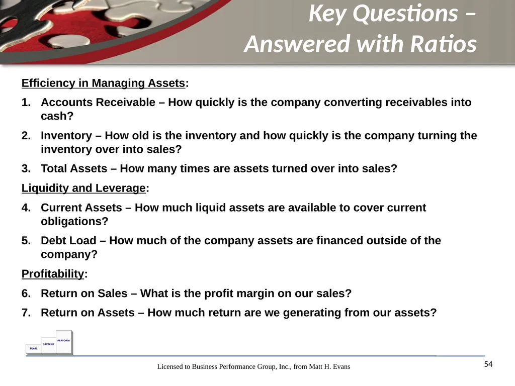 Finance for Non Financial Managers Matt H. Evans - slide 54 of 120