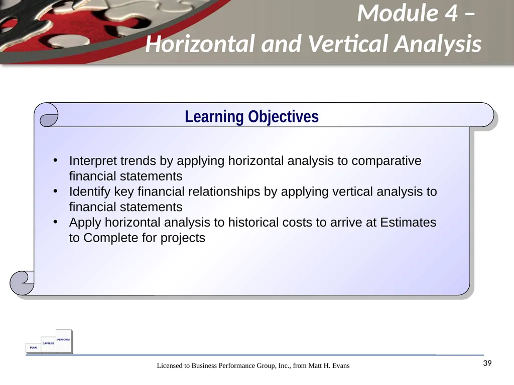 Finance for Non Financial Managers Matt H. Evans - slide 39 of 120