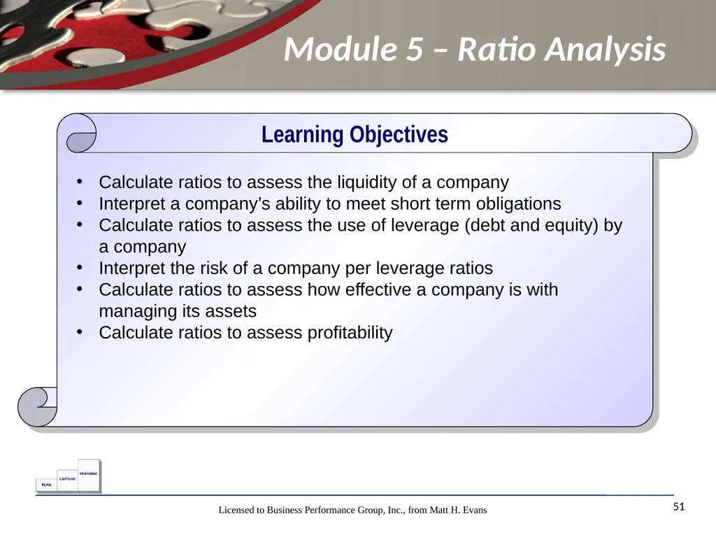 Finance for Non Financial Managers Matt H. Evans - slide 51 of 120
