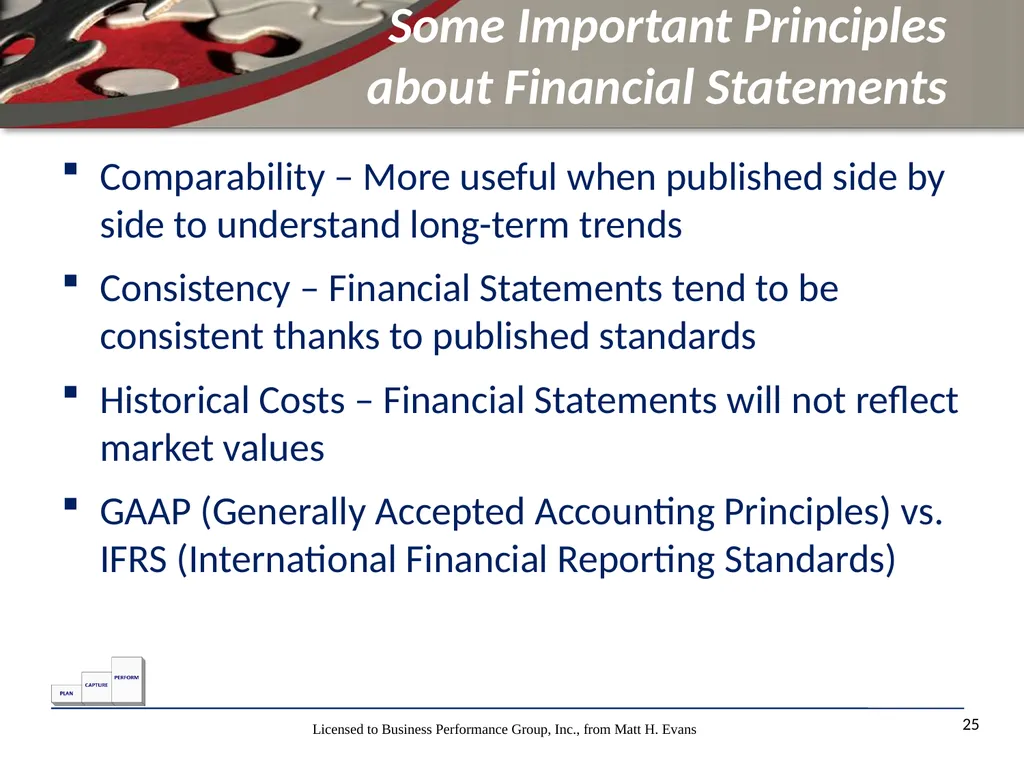 Finance for Non Financial Managers Matt H. Evans - slide 25 of 120