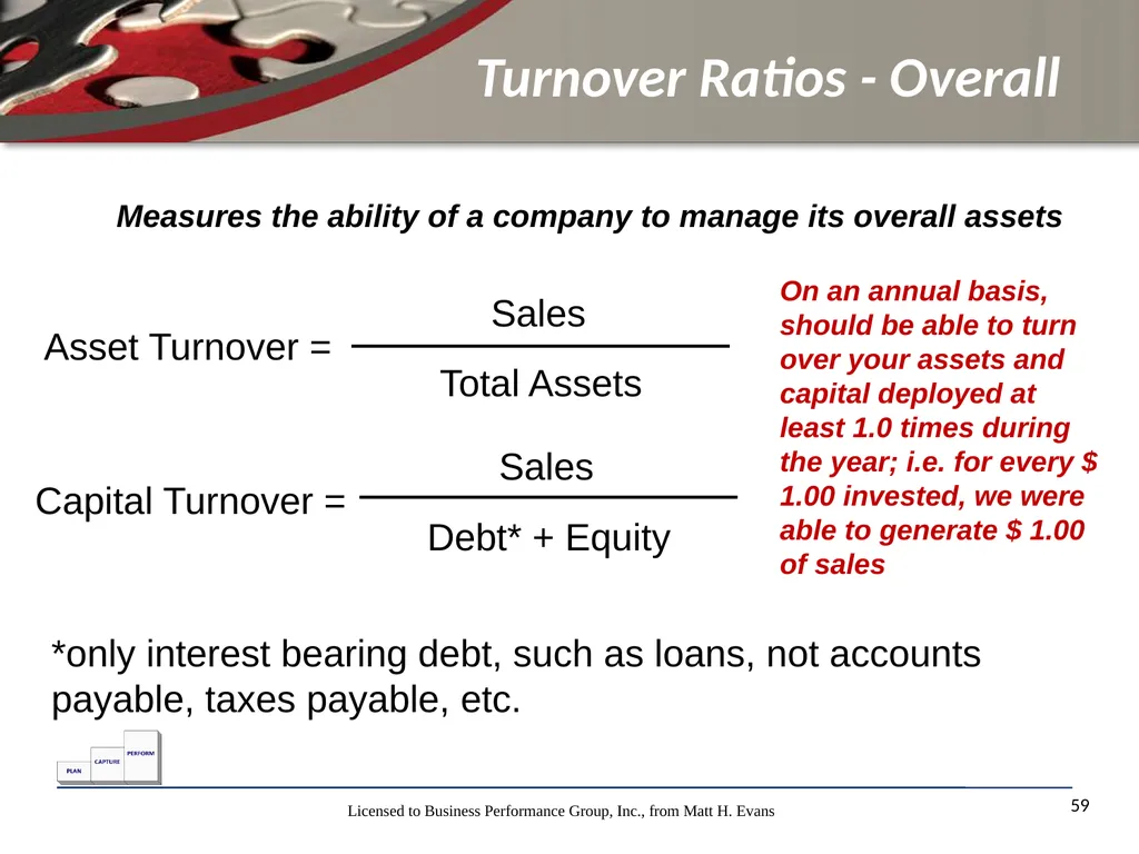 Finance for Non Financial Managers Matt H. Evans - slide 59 of 120