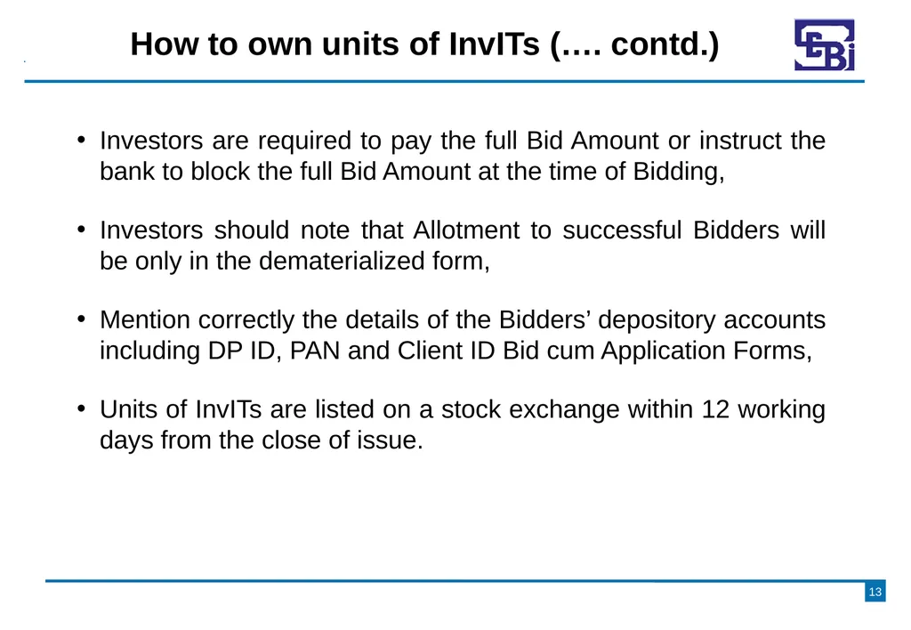 Introduction to Infrastructure Investment Trusts - slide 13 of 19
