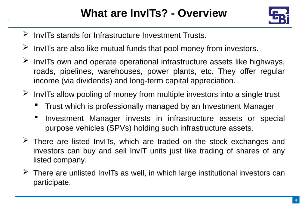 Introduction to Infrastructure Investment Trusts - slide 4 of 19