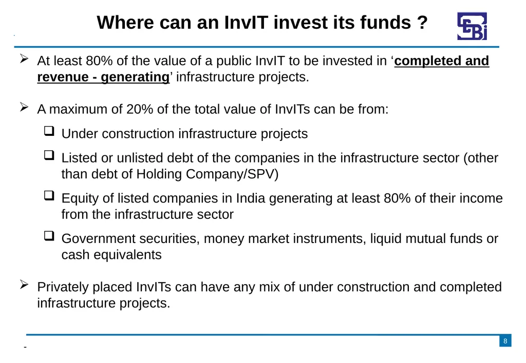 Introduction to Infrastructure Investment Trusts - slide 8 of 19