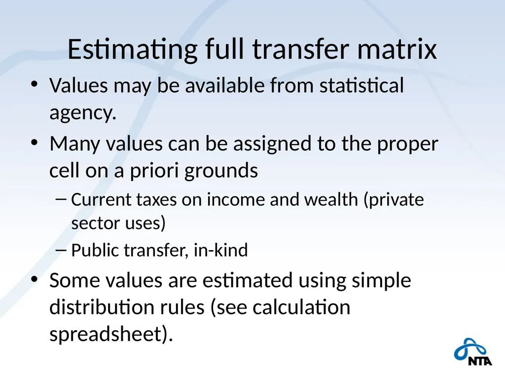 NTA and the Macro Economy Using macro controls - slide 22 of 32