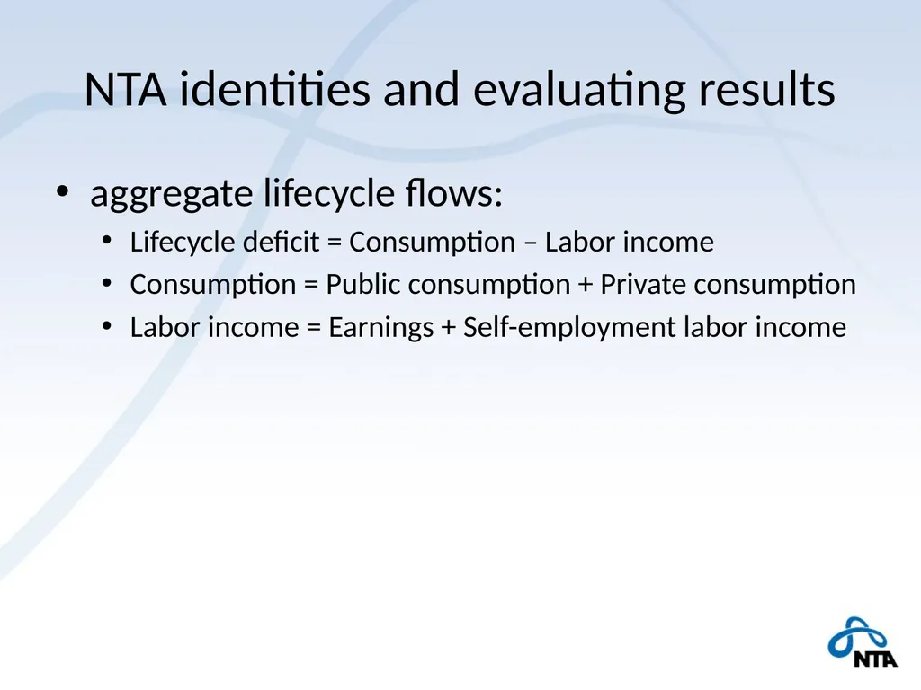 NTA and the Macro Economy Using macro controls - slide 28 of 32