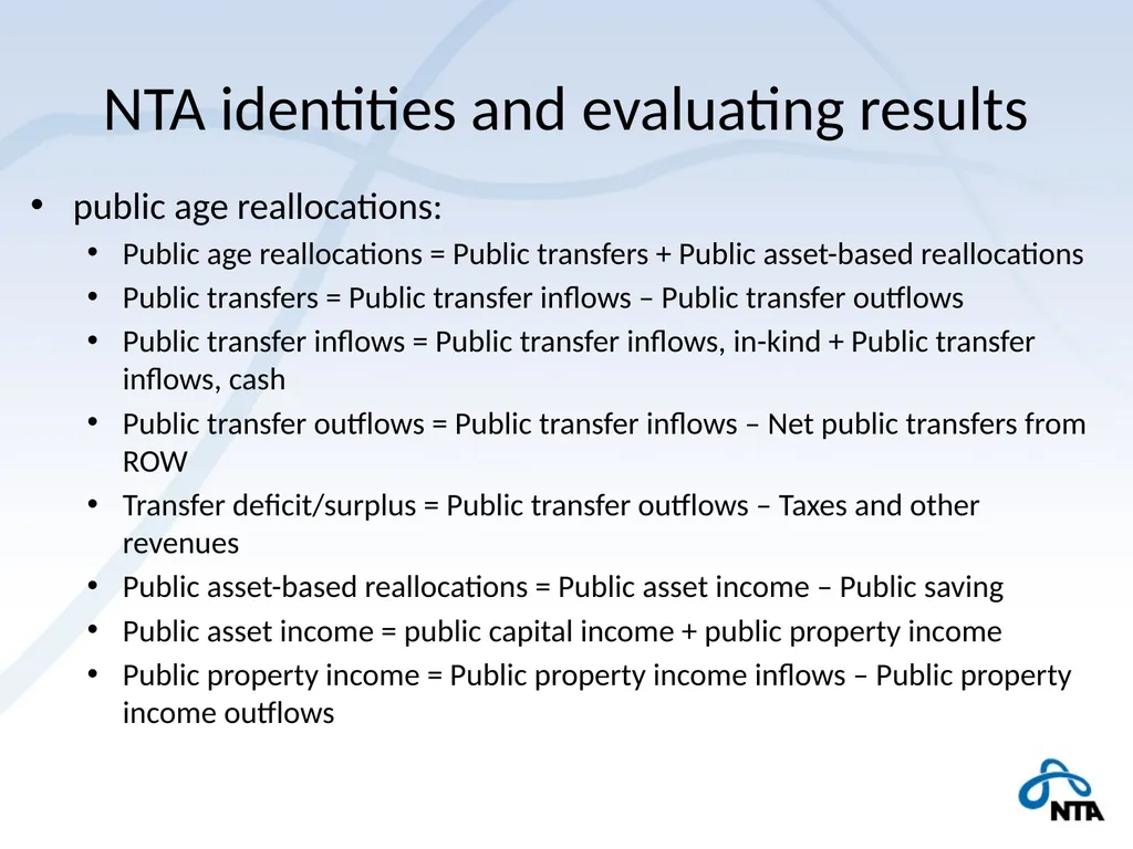 NTA and the Macro Economy Using macro controls - slide 29 of 32