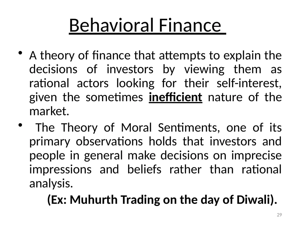 Unit – I: Investments Investment is the current - slide 29 of 35