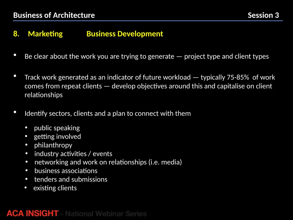 Presenter: Rob Peake Management for Design | ACA - slide 22 of 30
