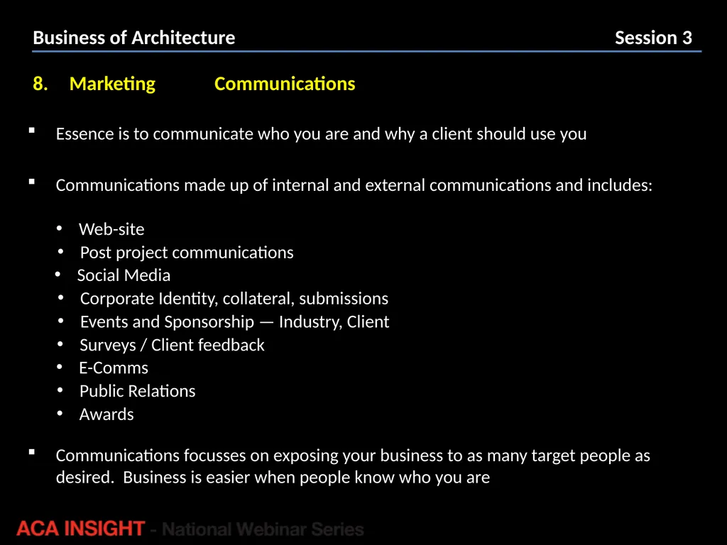 Presenter: Rob Peake Management for Design | ACA - slide 24 of 30