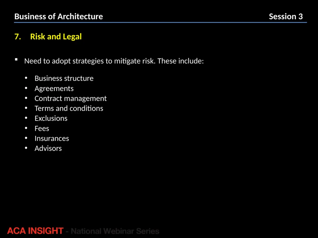 Presenter: Rob Peake Management for Design | ACA - slide 16 of 30