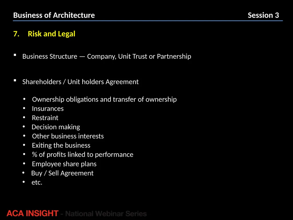 Presenter: Rob Peake Management for Design | ACA - slide 17 of 30