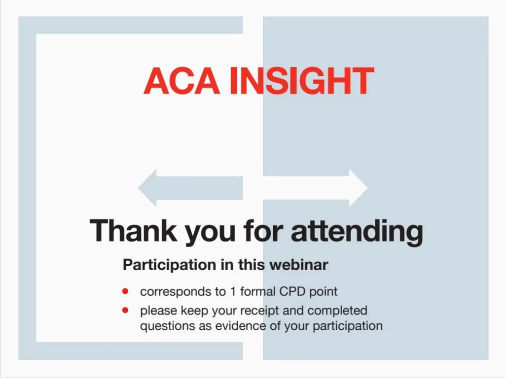 Presenter: Rob Peake Management for Design | ACA - slide 30 of 30