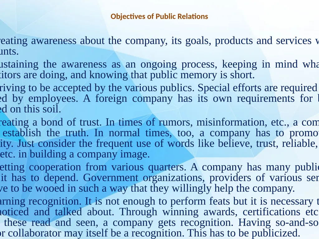 Public Relations Management Dr.T.SIVAKAMI - slide 7 of 21