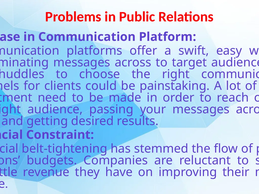 Public Relations Management Dr.T.SIVAKAMI - slide 14 of 21