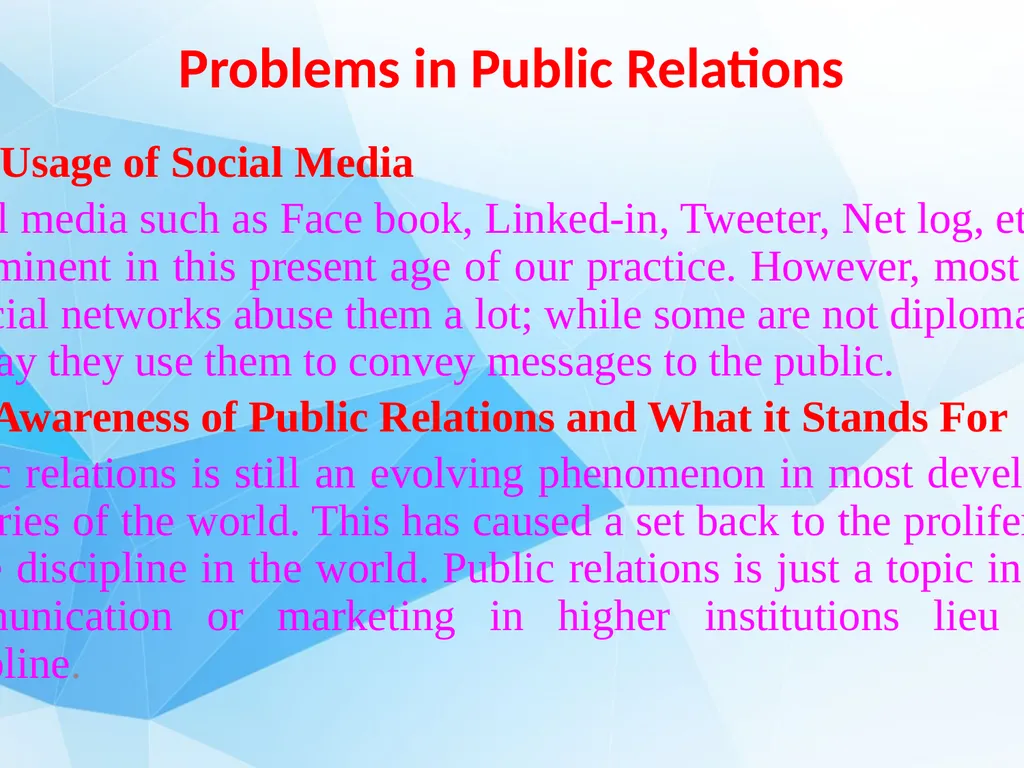 Public Relations Management Dr.T.SIVAKAMI - slide 15 of 21