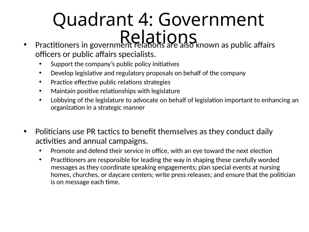 The Four Quadrants of Public Relations 1944 Rex - slide 8 of 8